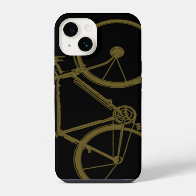 simple bike, cyclist iPhone case (Back)
