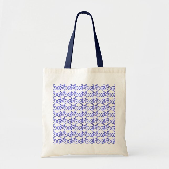 simple bike pattern tote bag (Front)