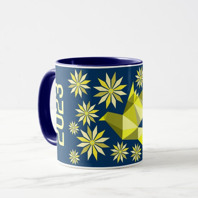 SIMPLE BIRD NEW YEAR MUG AS GIFT FOR ANYONE 2023 (Front Left)