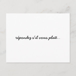 Simple Birds on Tree Branch RSVP Card
