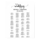 Simple Black Alphabetical Seating Chart