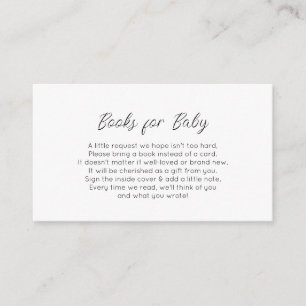 simple black and white books for baby card