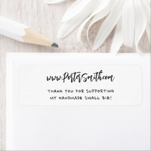 Simple Black And White Business Thank You