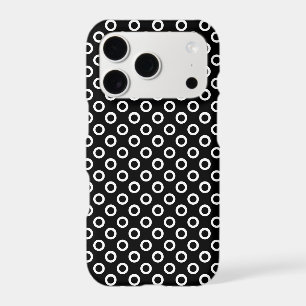 Simple Black and White Circles Pattern