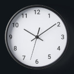 Simple Black and White Clock<br><div class="desc">Sometimes simple is the best.  This clock asked me to keep it simple for those who appreciate clean and simple.</div>