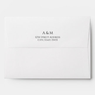 Simple Black and White Envelope
