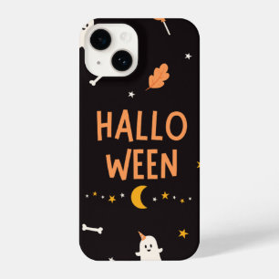 Simple Black And White HalloWeen Gift iPhone 14 Case