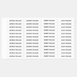 Simple Black and White Kids Name