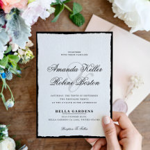Simple Black And White Minimalist Wedding