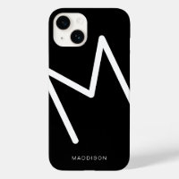 Simple Black and White Monogram Bold Thin Font