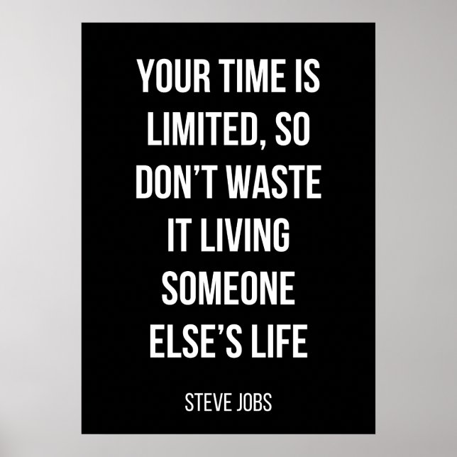 simple black and white motivational poster (Front)