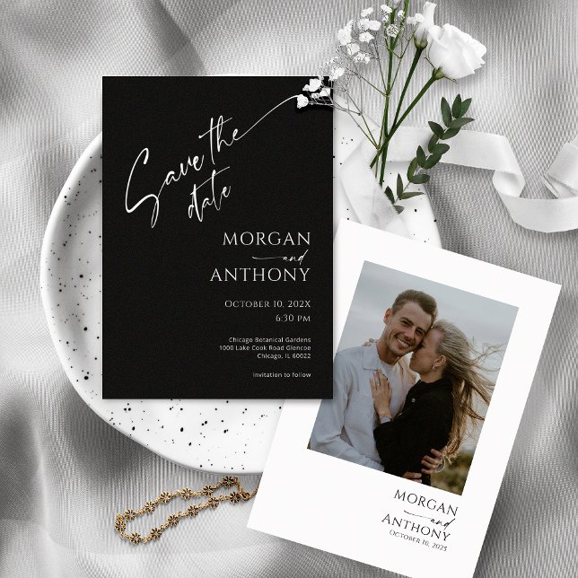 Simple Black and White Photo Save The Date (Creator Uploaded)
