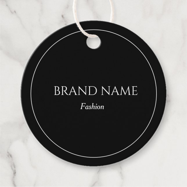Simple Black and White Price Tags (Front)