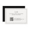 Simple Black and White QR Code Elegant Wedding