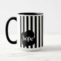 Simple black and white scripture Two-Tone mug 