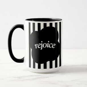 Simple black and white scripture Two-Tone mug