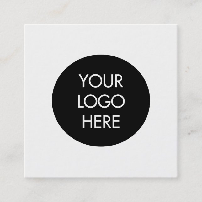 Simple Black and White Social Media Business Card (Front)