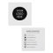 Simple Black and White Social Media Business Card