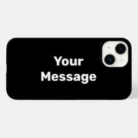 Simple Black and White Text Template