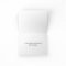 Simple black and white thank you card - folded