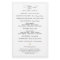 Simple Black and White Wedding Ceremony Program