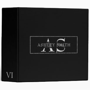 Simple Black Background Binder
