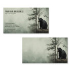 Simple Black Bear Rustic Woodland Forest