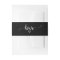 Simple Black Calligraphy Love Wedding Belly Band
