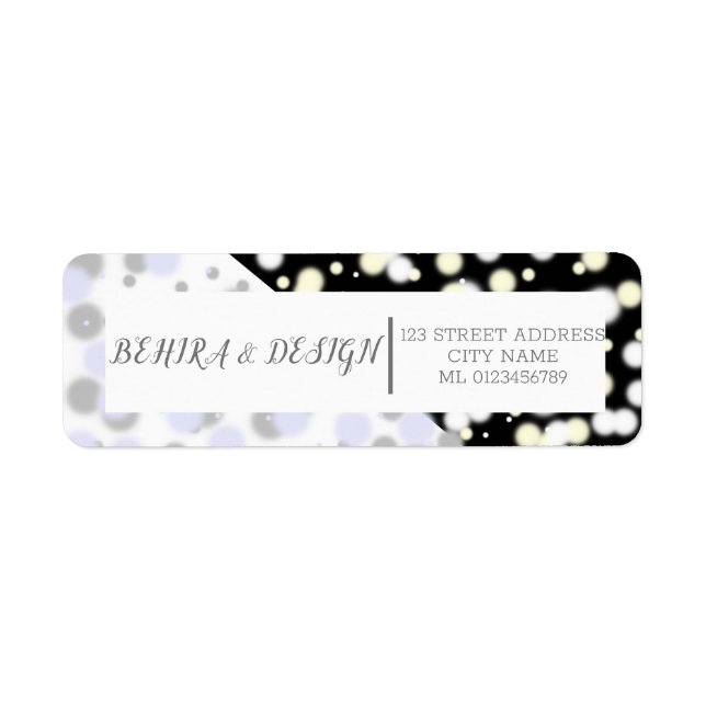 Simple Black Creative Professional return address (Devant)