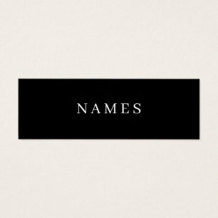 Simple Black Custom Add Your Name Elegant