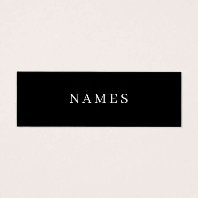 Simple Black Custom Add Your Name Elegant (Front)