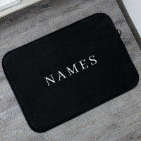 Simple Black Custom Add Your Name Elegant