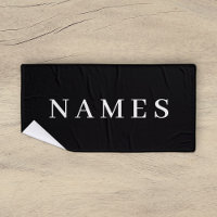 Simple Black Custom Add Your Name Elegant