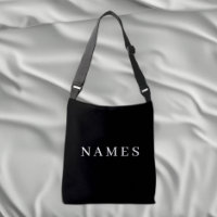 Simple Black Custom Add Your Name Elegant