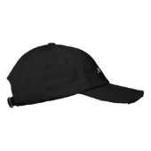 Simple Black Custom Add Your Name Elegant Embroidered Hat (Right)