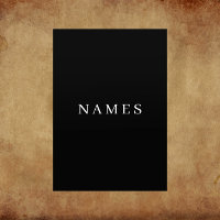 Simple Black Custom Add Your Name Elegant