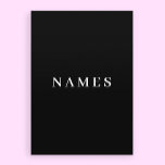 Simple Black Custom Add Your Name Elegant Holiday Card<br><div class="desc">Simple Black Custom Add Your Name Elegant Design for Anyone.</div>