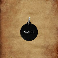 Simple Black Custom Add Your Name Elegant