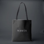 Simple Black Custom Add Your Name Elegant Tote Bag<br><div class="desc">Simple Black Custom Add Your Name Elegant Design for Anyone.</div>