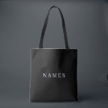 Simple Black Custom Add Your Name Elegant Tote Bag<br><div class="desc">Simple Black Custom Add Your Name Elegant Design for Anyone.</div>