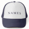 Simple Black Custom Add Your Name Elegant Trucker 