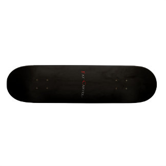 Simple Black "Fat Cartel" Skateboard
