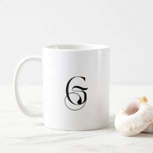 Simple Black "G" Symbol Coffee Mug