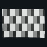 Simple Black & Grey Pattern Pillowcase<br><div class="desc">A simple black and grey pattern.</div>