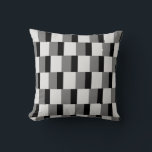 Simple Black & Grey Pattern Throw Pillow<br><div class="desc">A simple black and grey pattern.</div>