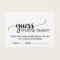 Simple Black Guess How Many Kisses Game Cards
