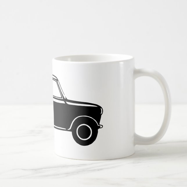 Simple Black Mini Coffee Mug (Right)