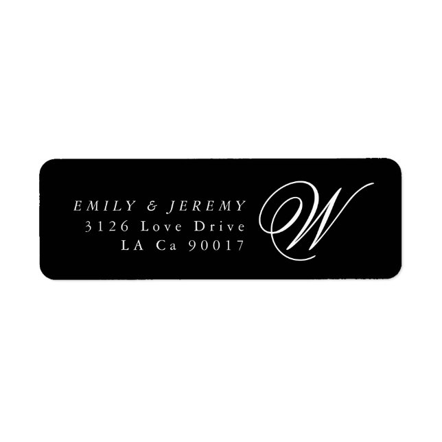 Simple Black Modern Geometric Gold Wedding (Front)