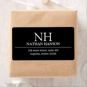 Simple Black Monogram Modern