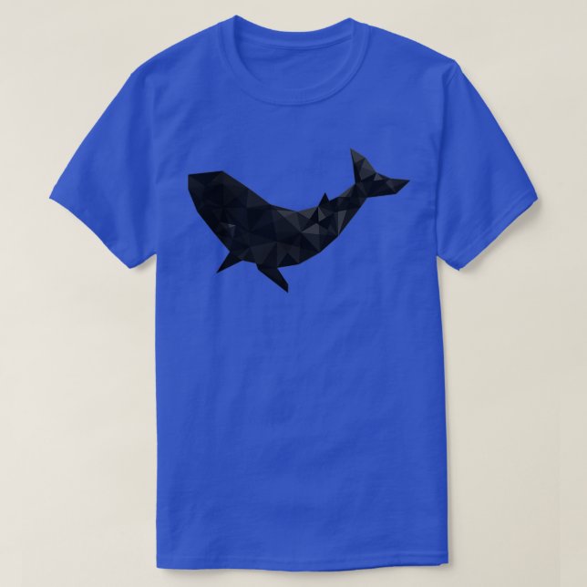 Simple Black on White Whale 22 T-Shirt (Design Front)